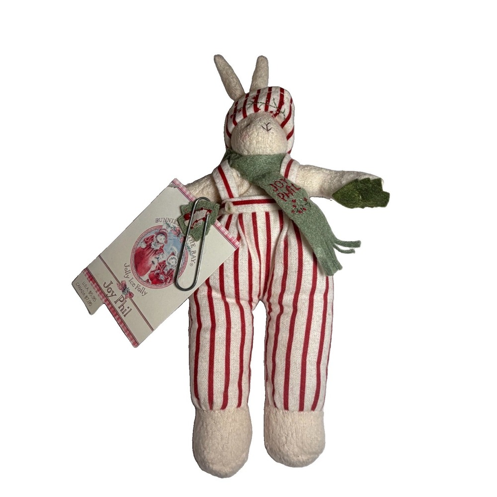 2002 Hallmark Bunnies By The Bay Joy Phil Jolly Ice Folly Bunny Plush VTG Tag